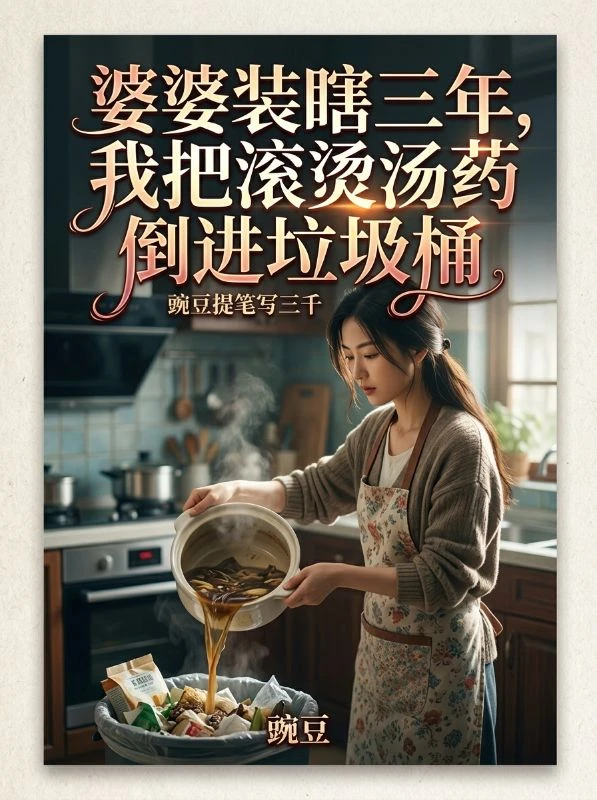 婆婆裝瞎三年，我把滾燙湯藥倒進垃圾桶