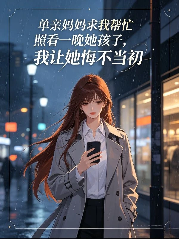 單親媽媽求我幫忙照看一晚她孩子，我讓她悔不當初